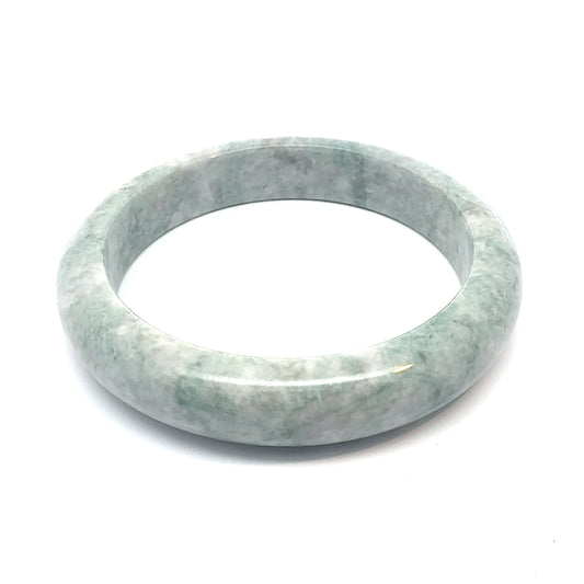 64.75 mm QAR Kazakh Jadeite Bangle, Pale Green, Natural Type A