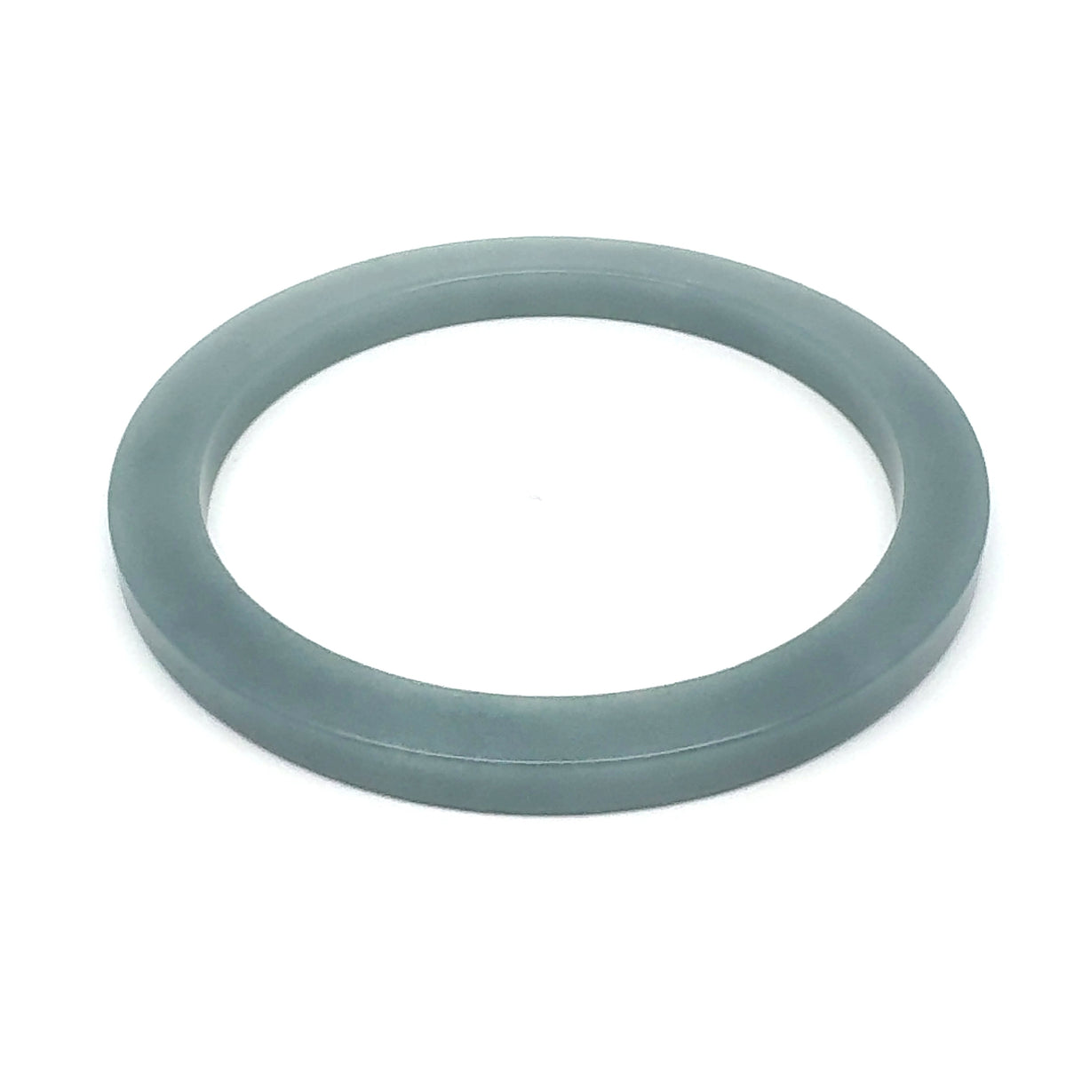 57.5 mm Celestial Blue Guatemalan Jadeite Square-Edge Bangle