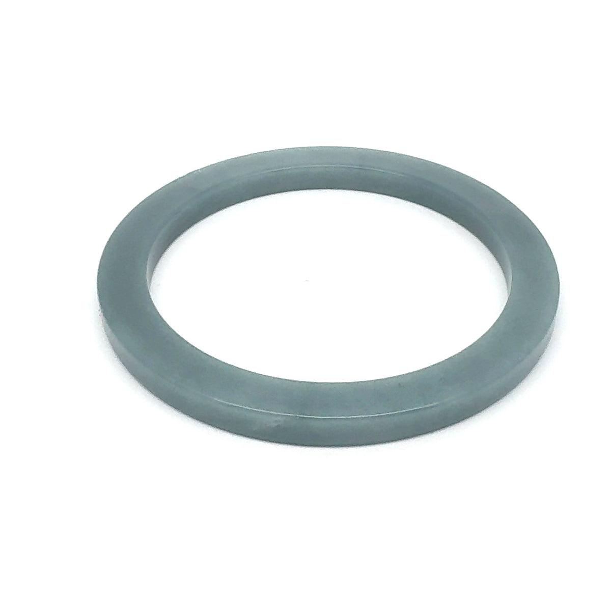 54.5 mm Celestial Blue Guatemalan Jadeite Square-Edge Bangle