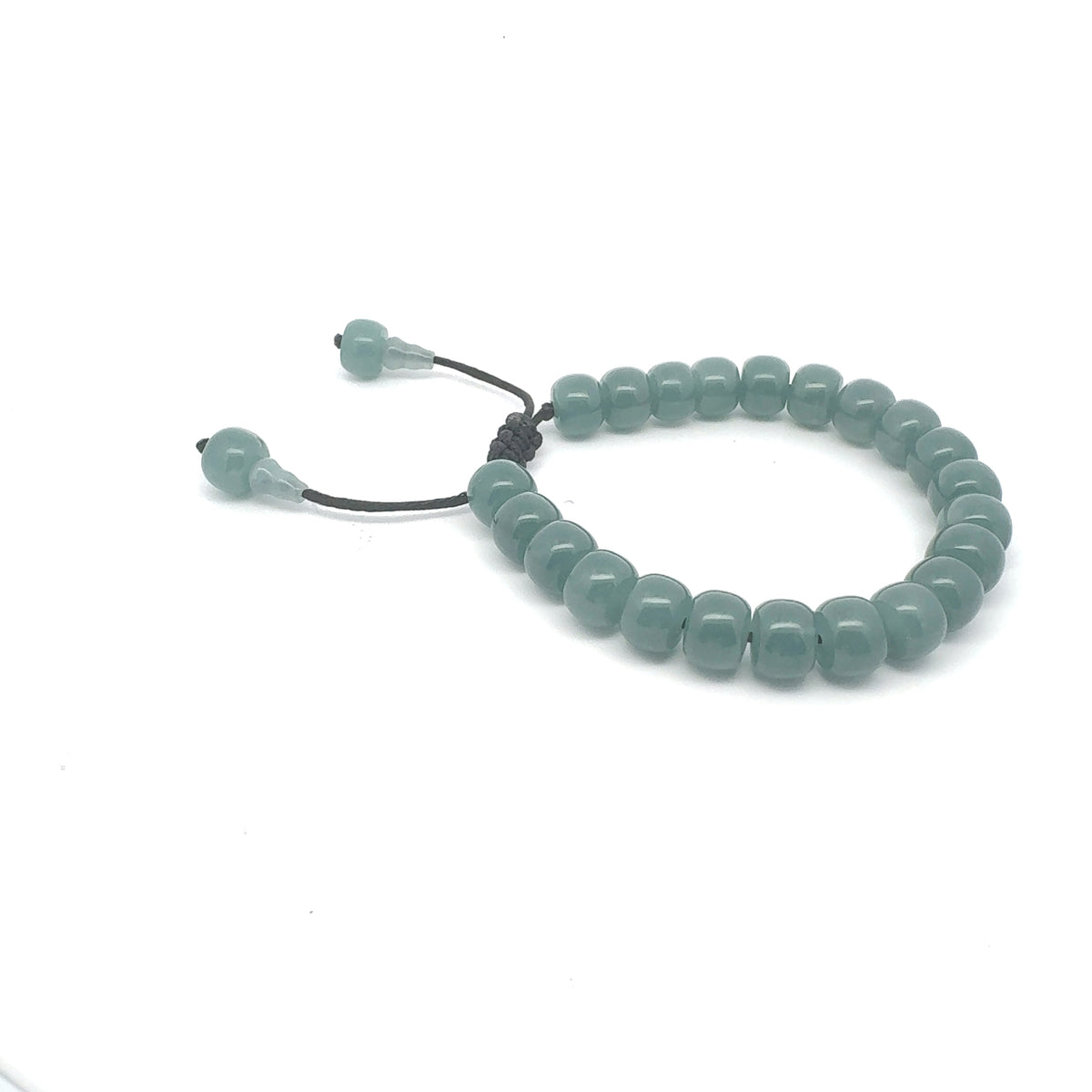 Princesa Blue Jadeite Barrel Bracelet | 10 mm