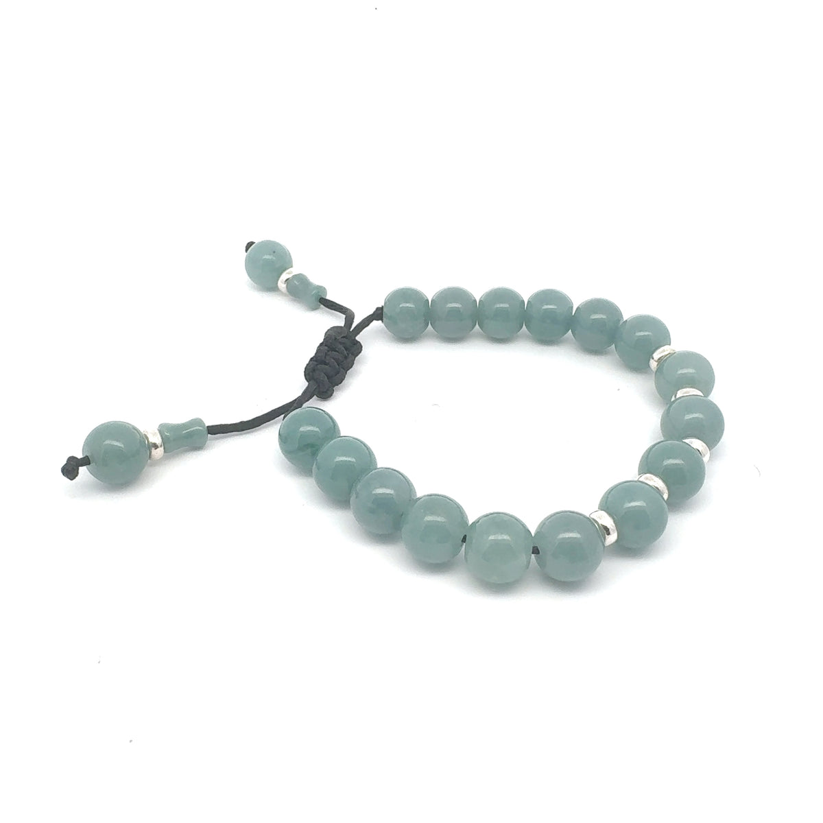 Celestial Blue Guatemalan Jadeite Bracelet | 10 mm