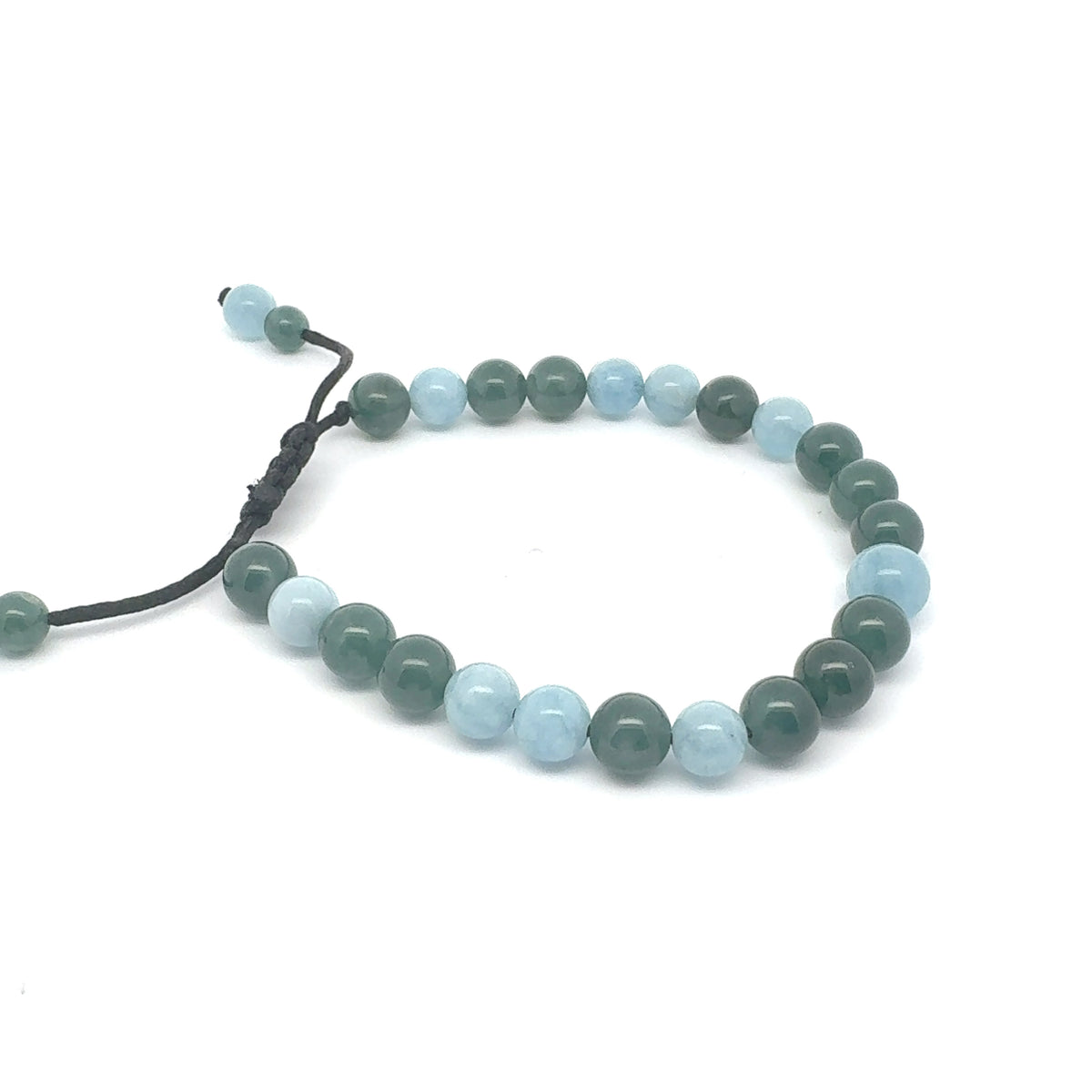 Princesa Blue-Green Guatemalan Jadeite Bracelet | 8 mm