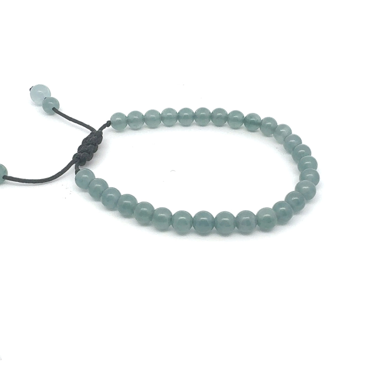Icy Princesa Blue Jadeite & Aquamarine Bracelet | 5.5 mm