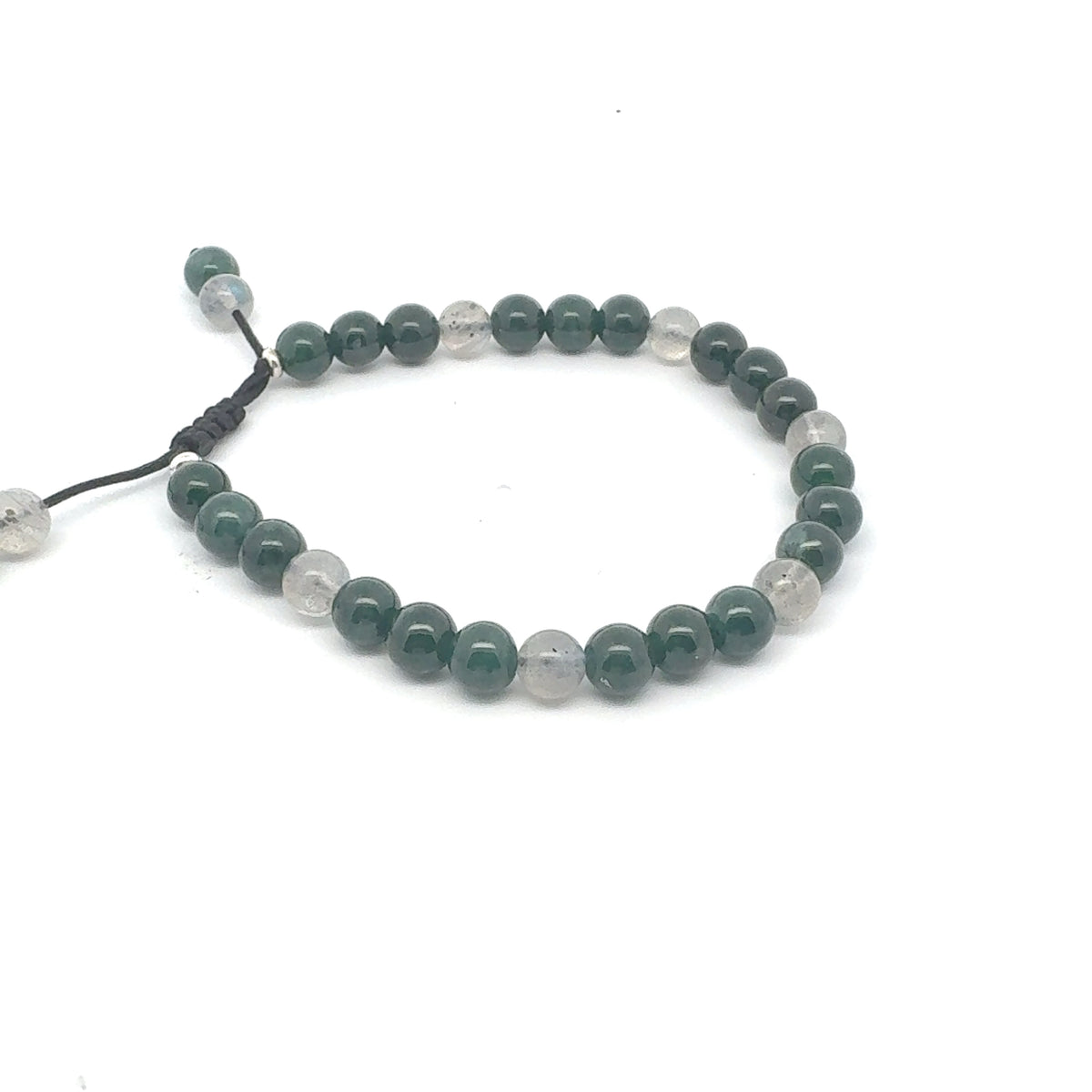 Princesa Blue-Green Jadeite & Labradorite Bracelet | 6 mm