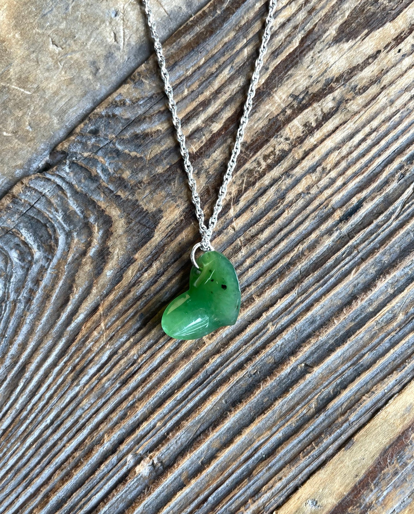 Jade Heart Charm