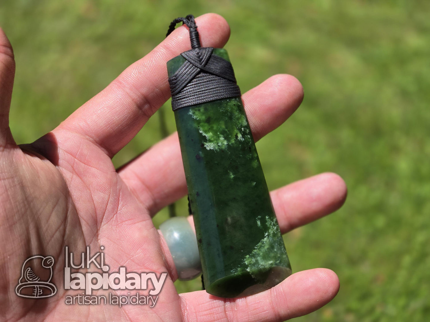 Pounamu Jade Toki Pendant — New Zealand Greenstone, Large