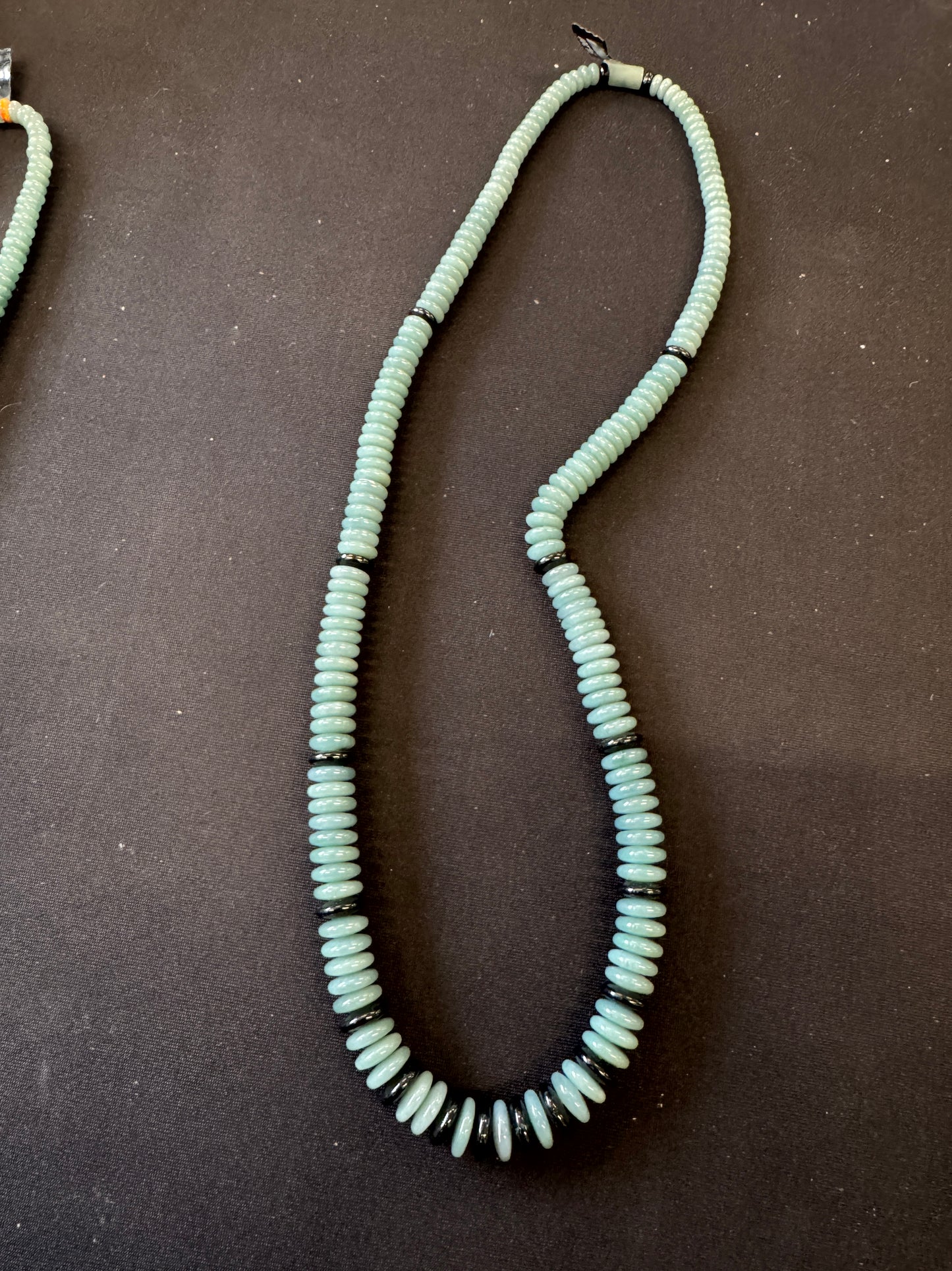 "Fibonacci" Guatemalan Blue Jade Necklace
