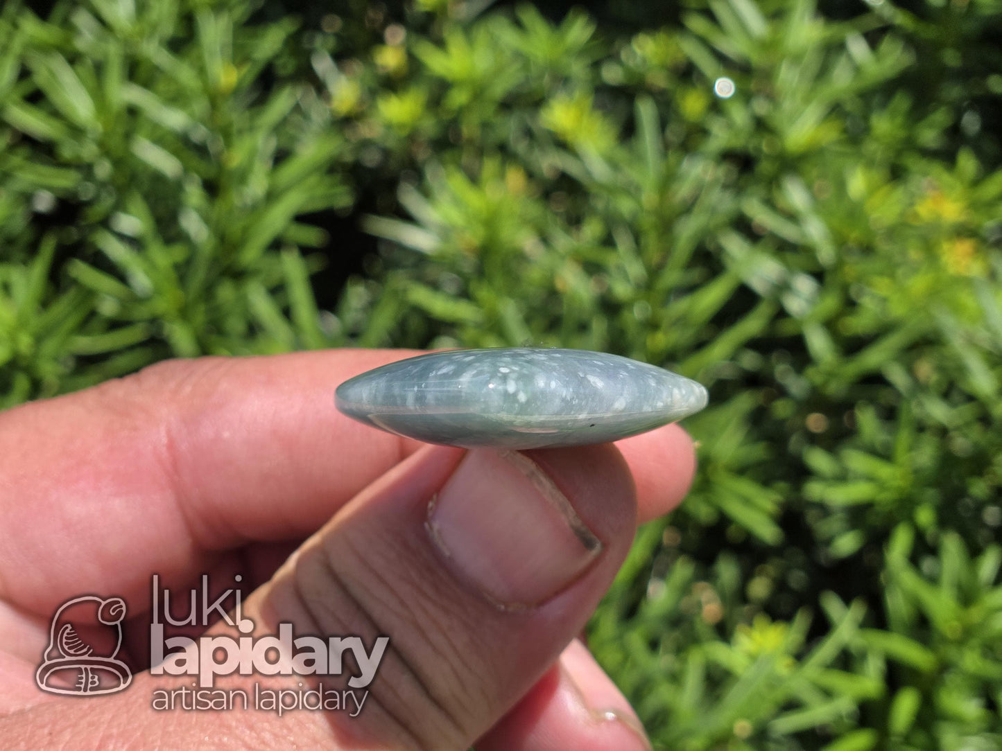 Snowy Princesa Jadeite Heart Pendant — Translucent Guatemalan Jade