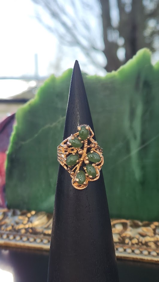 Vintage Jade Ring -#228G-A