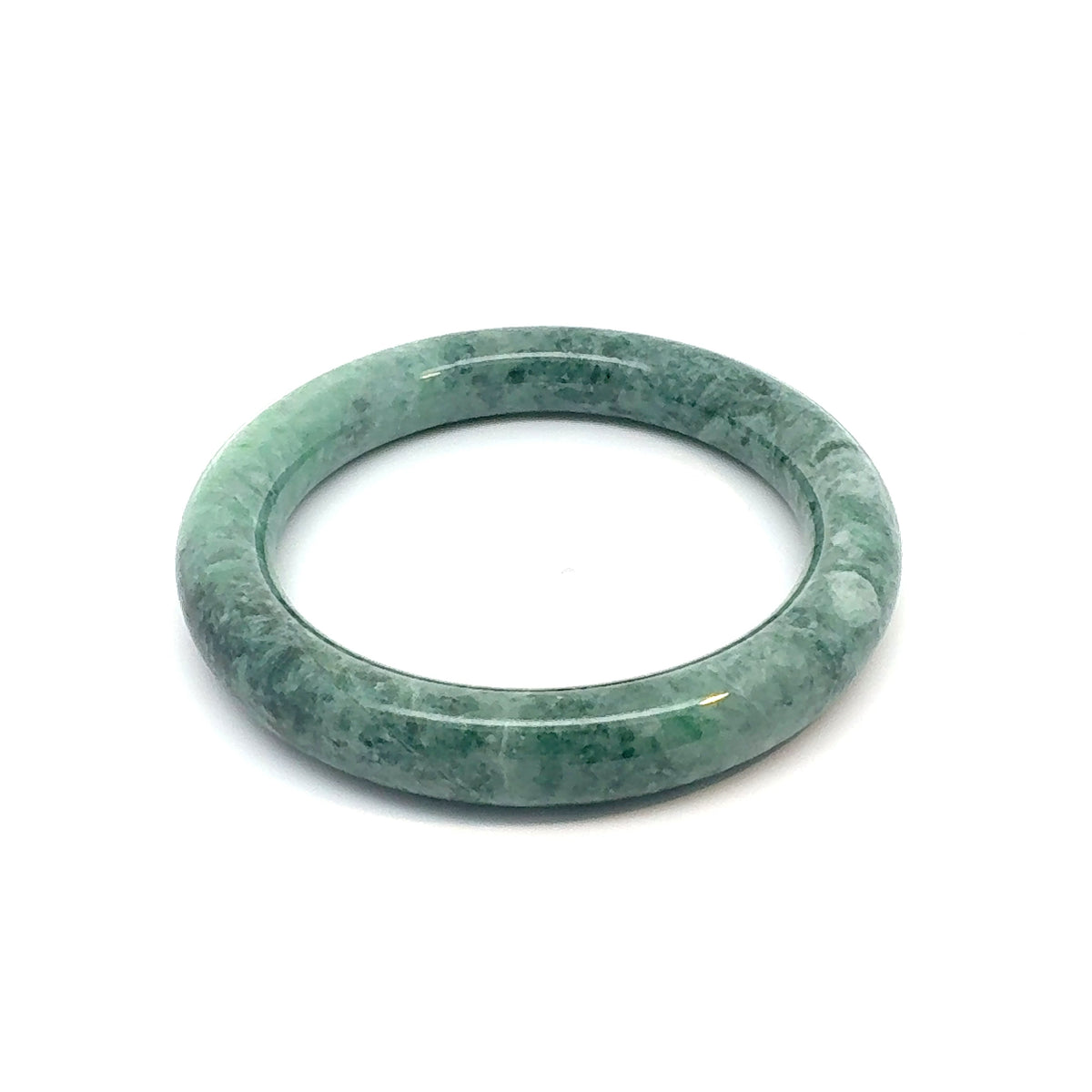 ZHAUHAR Kazakh Jadeite Bangle, Rich Green, Natural Type A