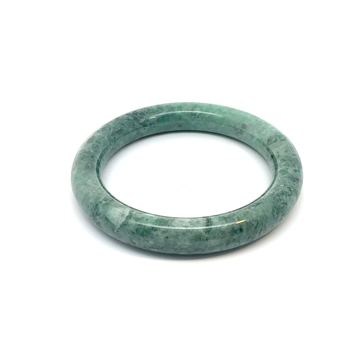 ZHAUHAR Kazakh Jadeite Bangle, Rich Green, Natural Type A