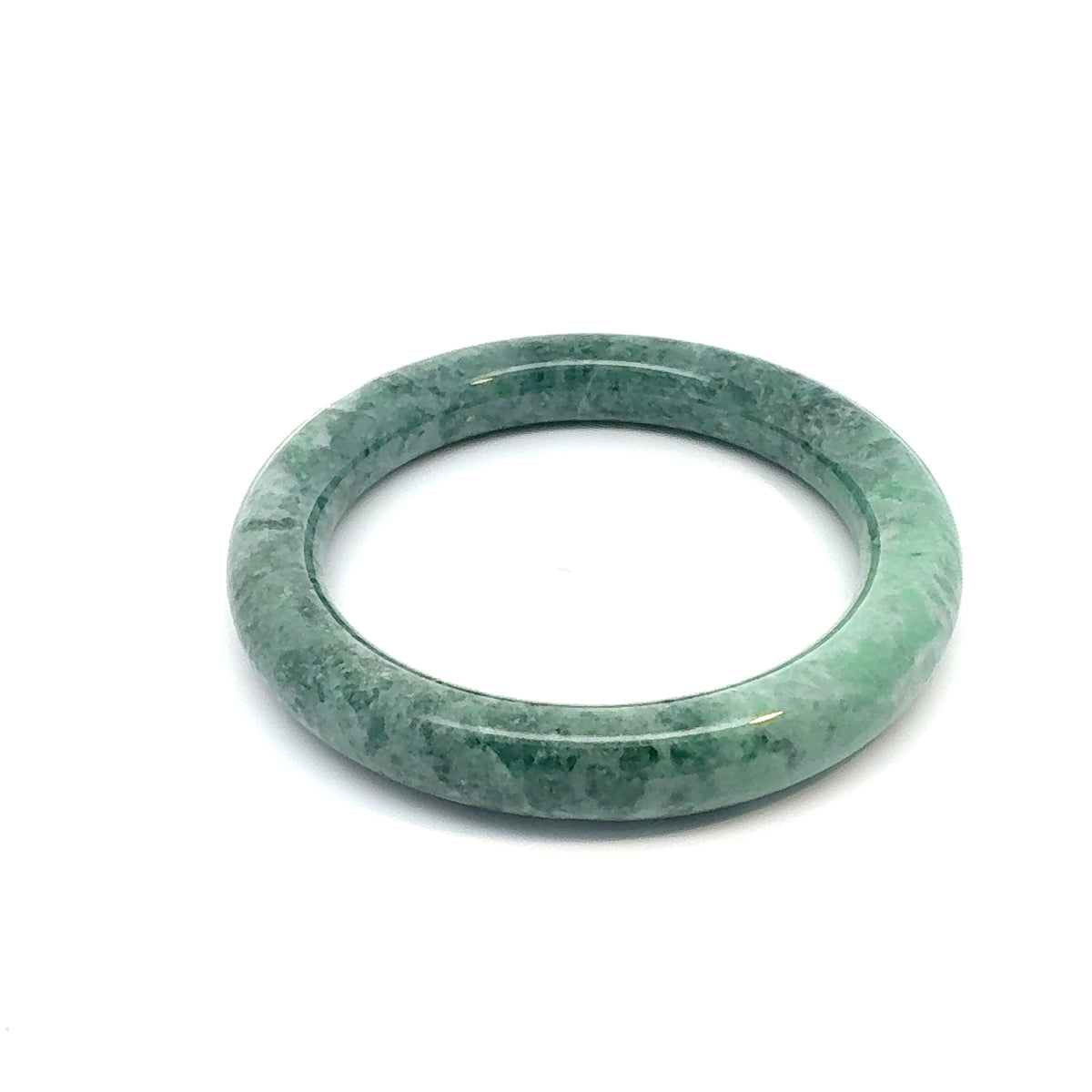 ZHAUHAR Kazakh Jadeite Bangle, Rich Green, Natural Type A
