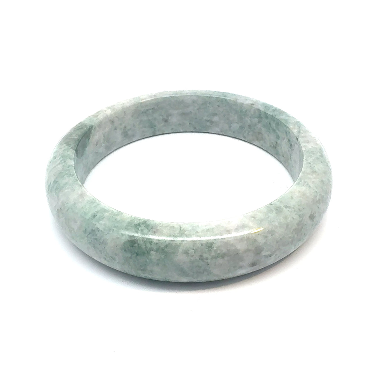 QAR Kazakh Jadeite Bangle, Natural Green, Natural Type A