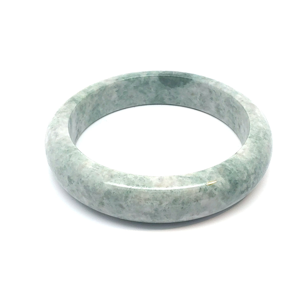 QAR Kazakh Jadeite Bangle, Natural Green, Natural Type A