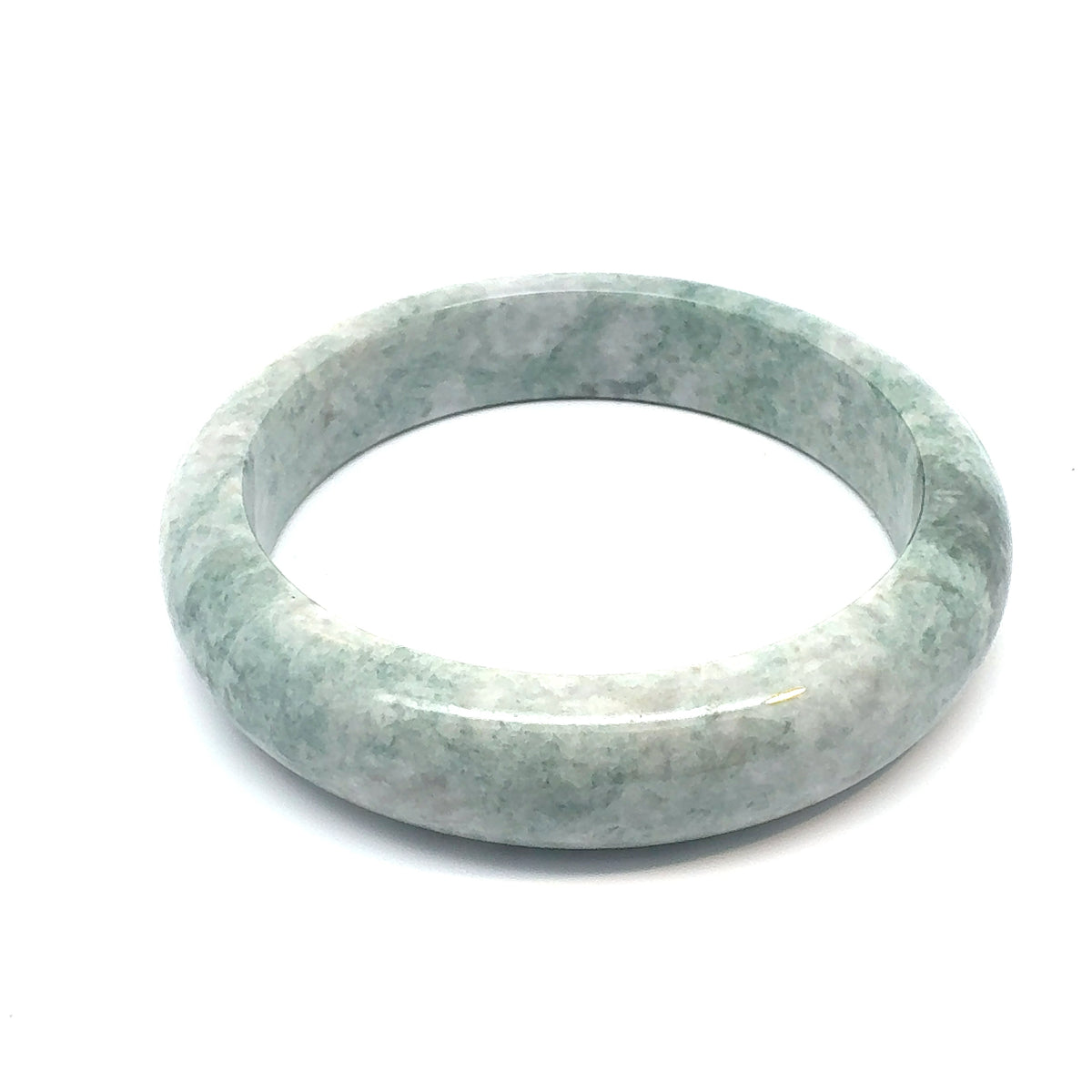 QAR Kazakh Jadeite Bangle, Natural Green, Natural Type A