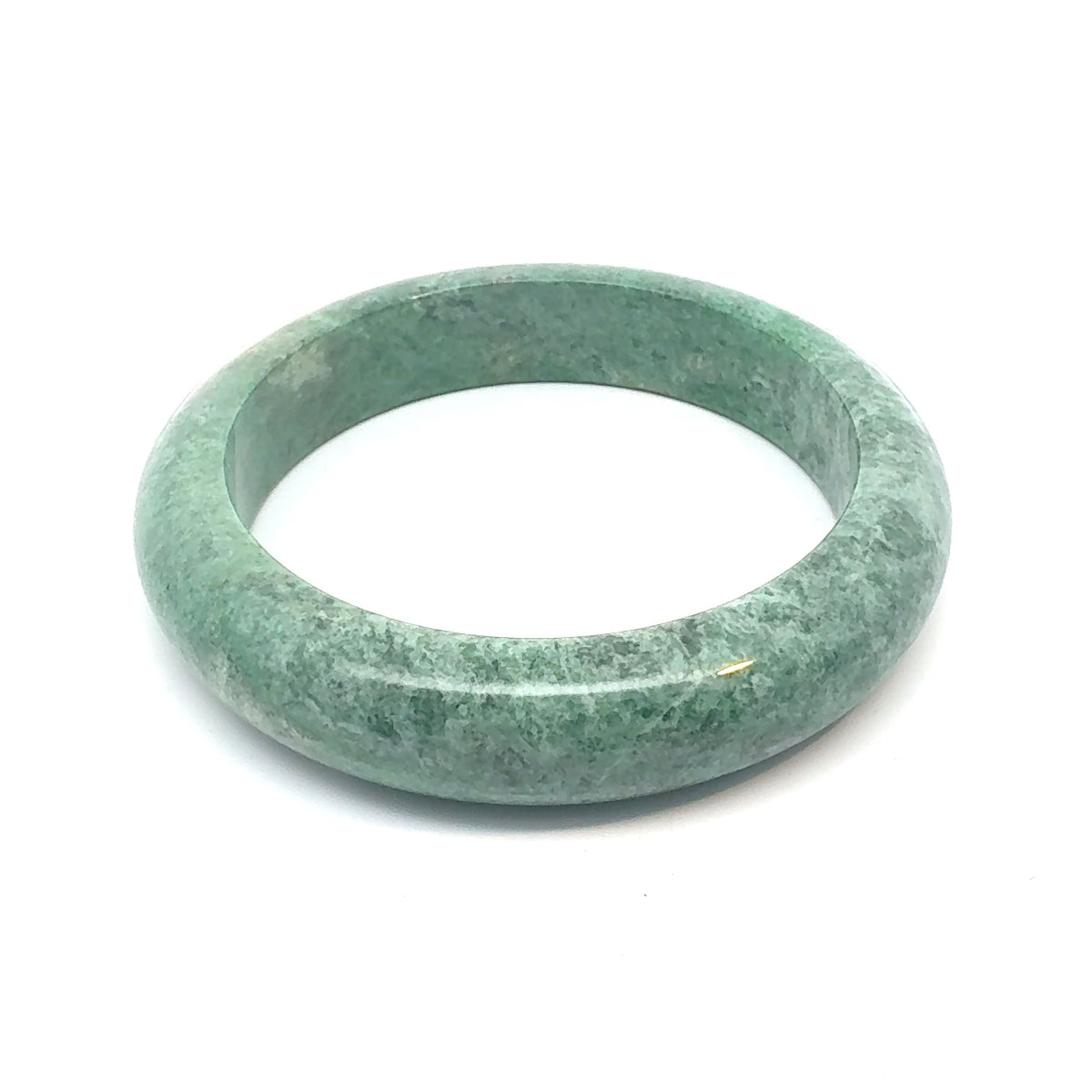 ZHAUHAR Kazakh Jadeite Bangle, Saturated Green, Natural Type A