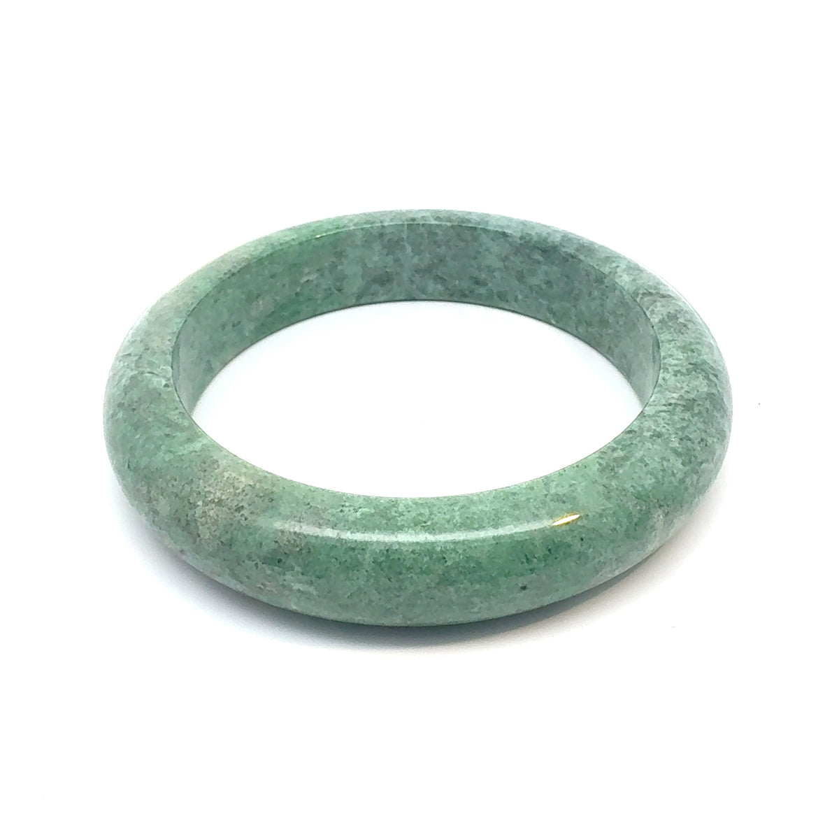 ZHAUHAR Kazakh Jadeite Bangle, Saturated Green, Natural Type A