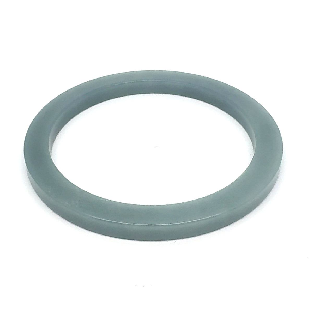57.5 mm Celestial Blue Guatemalan Jadeite Square-Edge Bangle