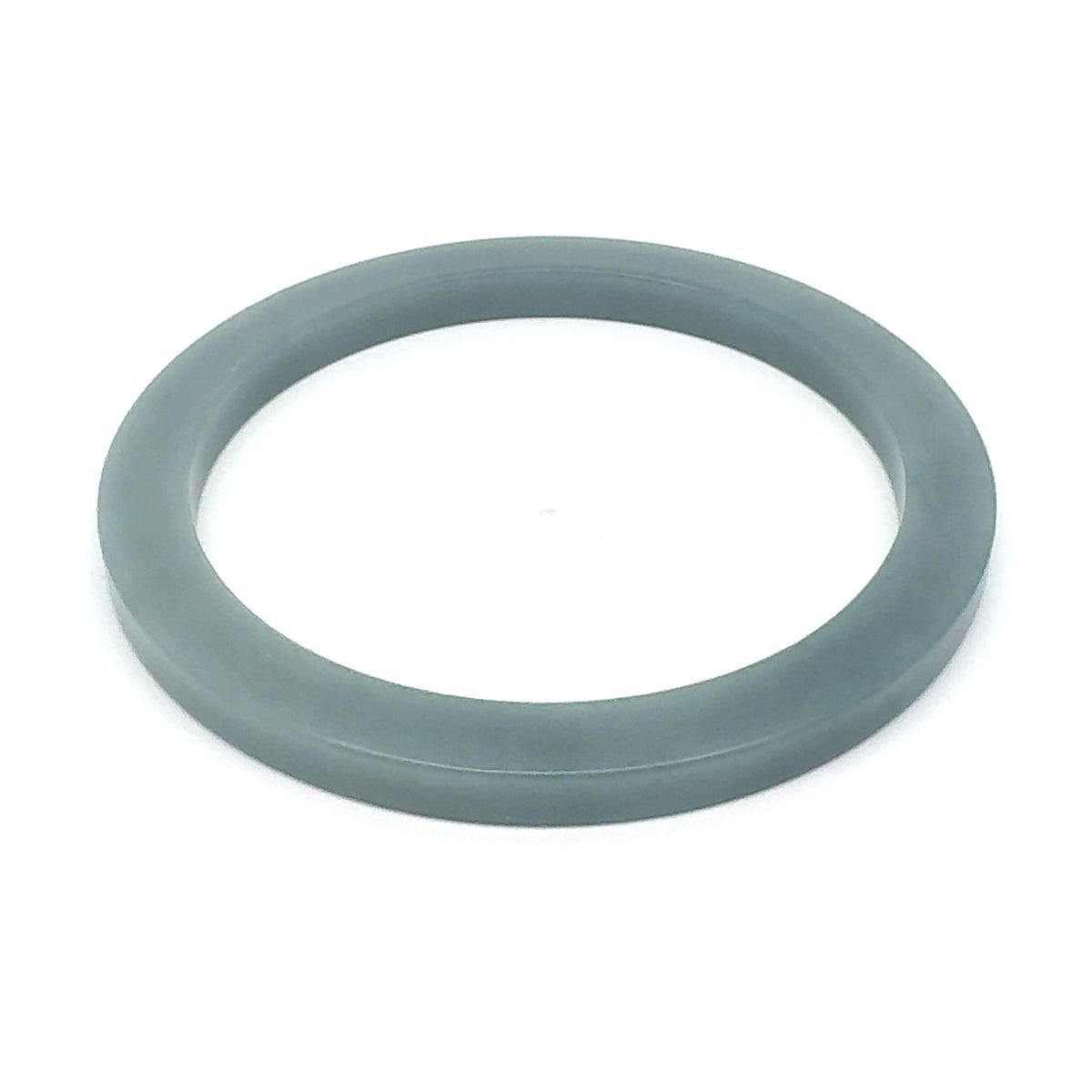 57.5 mm Celestial Blue Guatemalan Jadeite Square-Edge Bangle