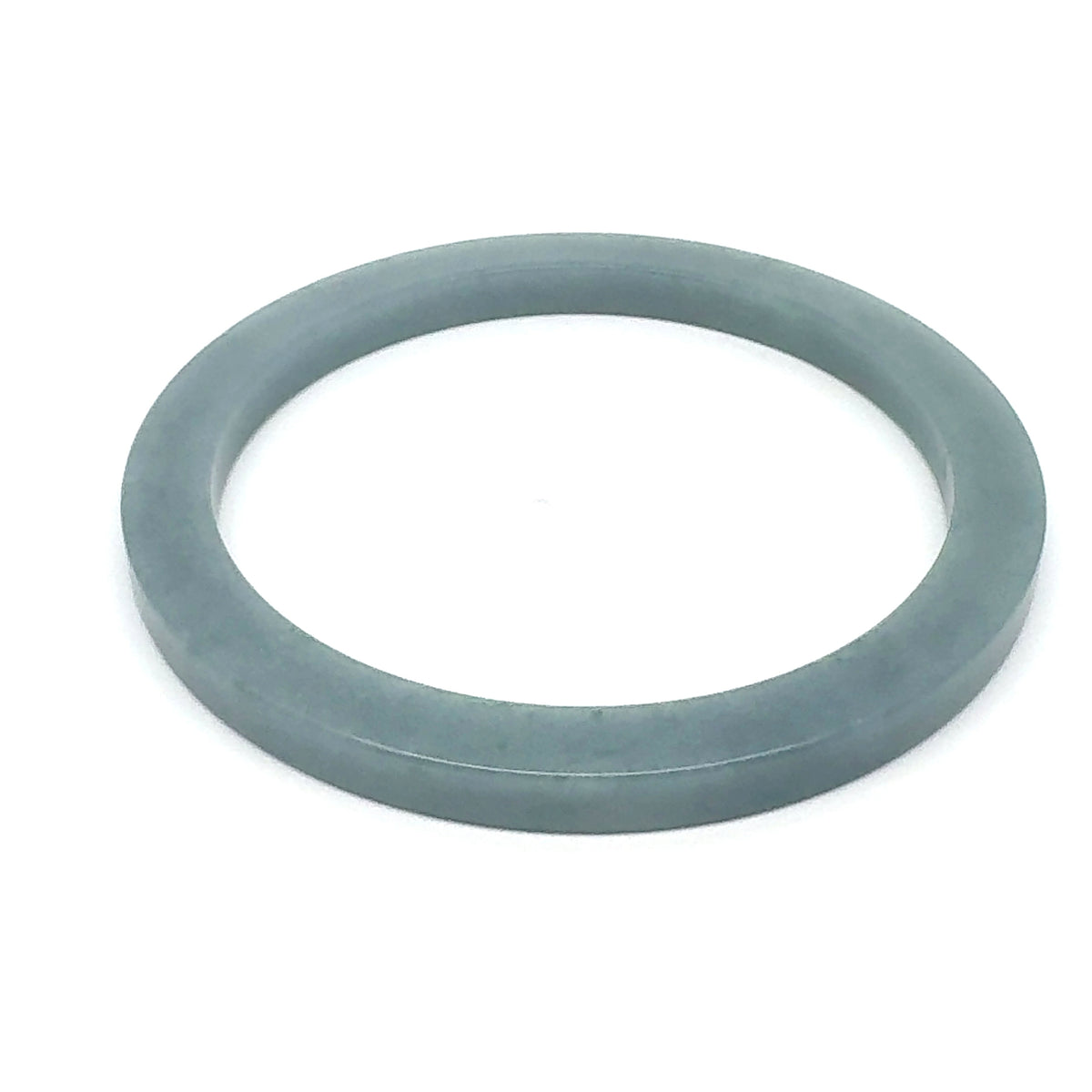 59.5 mm Celestial Blue Guatemalan Jadeite Square-Edge Bangle