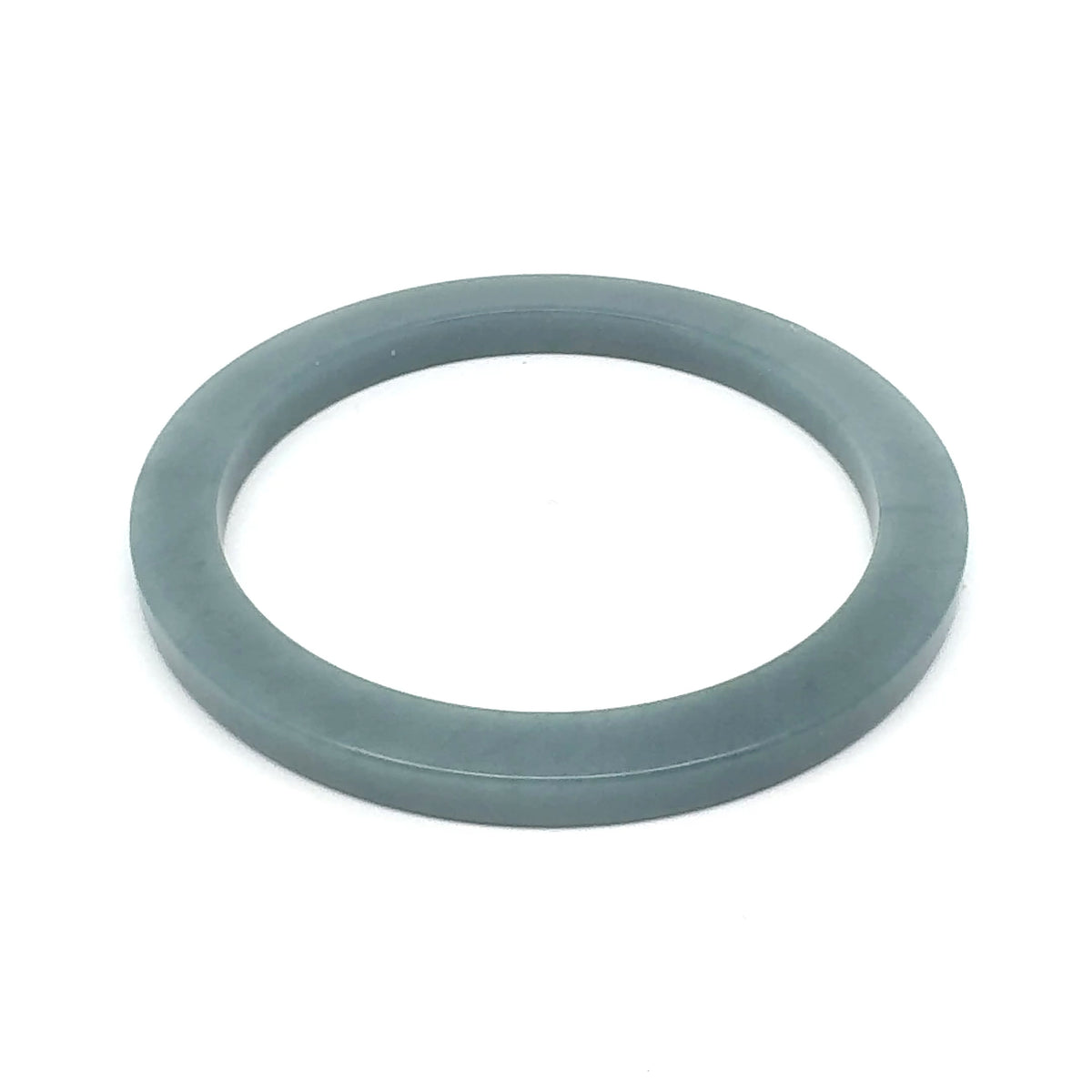 54.5 mm Celestial Blue Guatemalan Jadeite Square-Edge Bangle