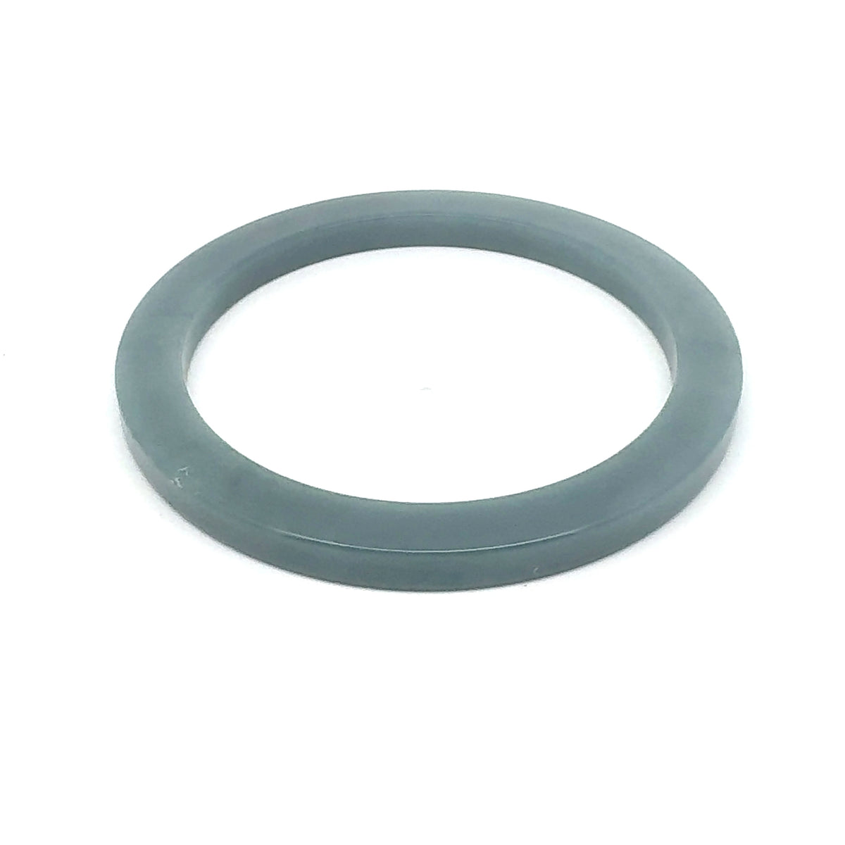 54.5 mm Celestial Blue Guatemalan Jadeite Square-Edge Bangle