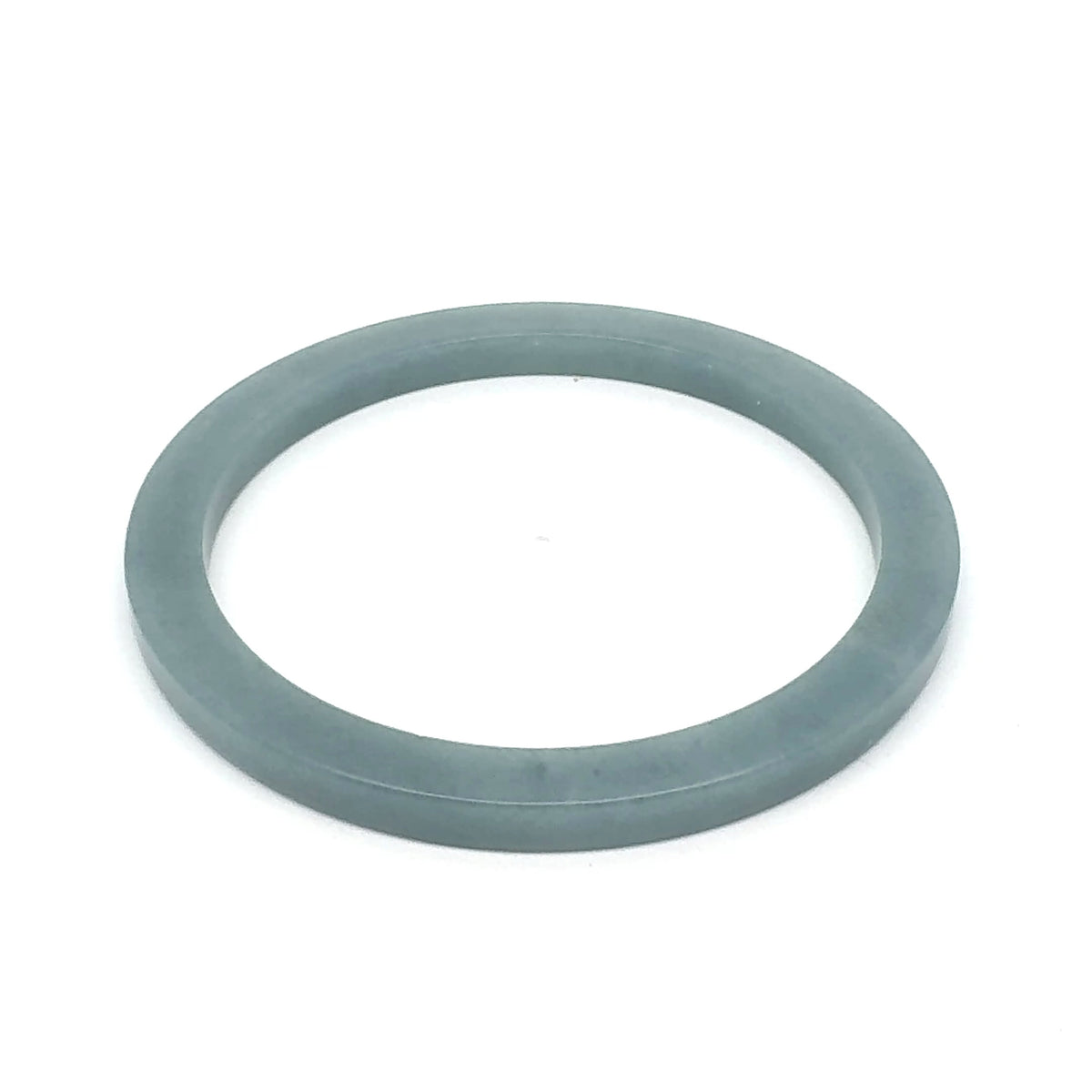 56.5 mm Celestial Blue Guatemalan Jadeite Square-Edge Bangle