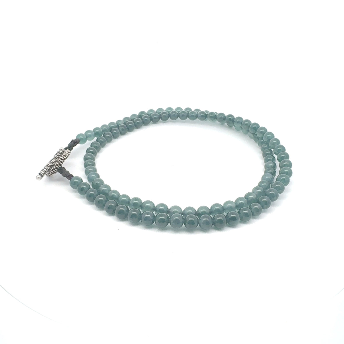 Princesa Blue Jadeite Necklace | 6.5 mm, 25 in