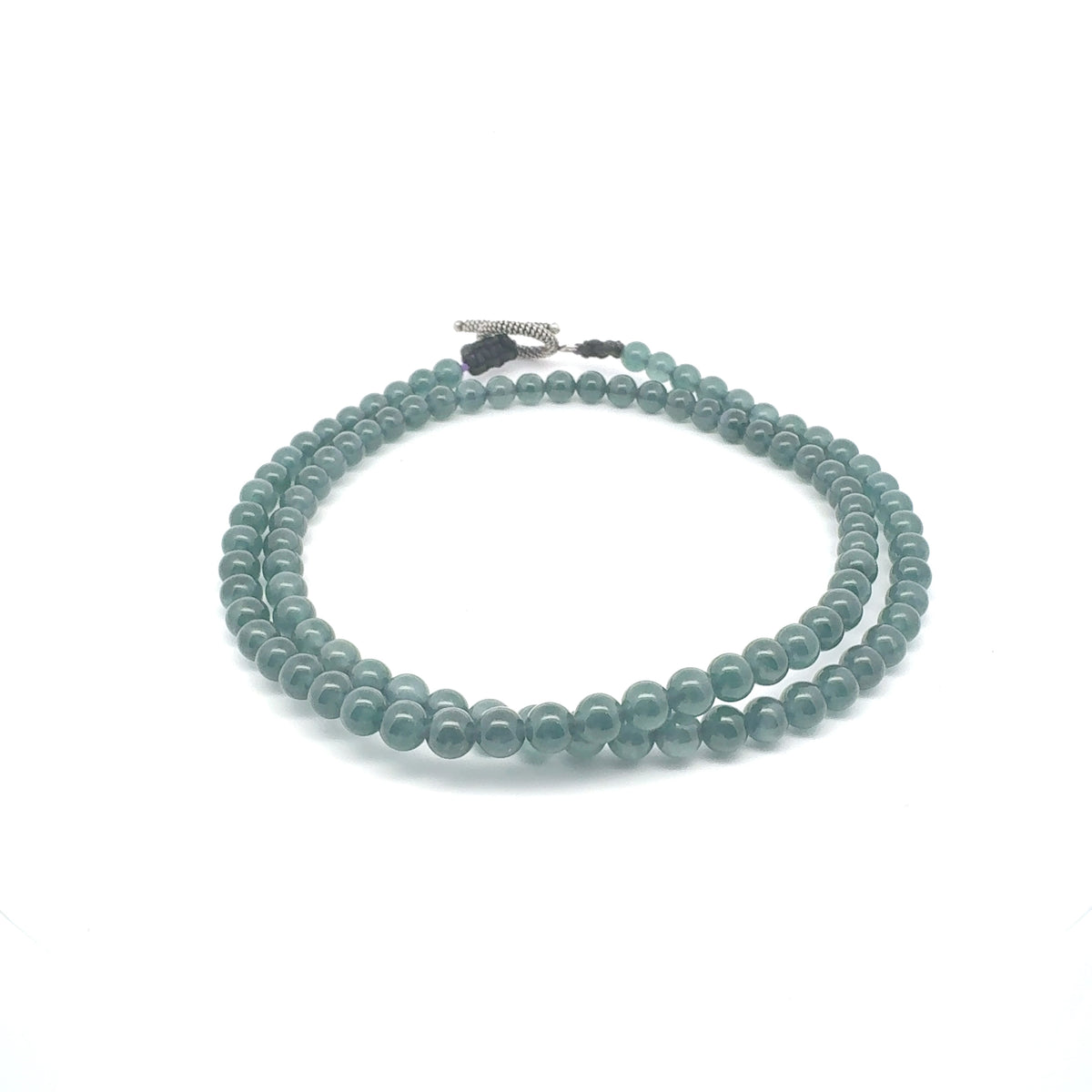 Princesa Blue Jadeite Necklace | 6.5 mm, 25 in