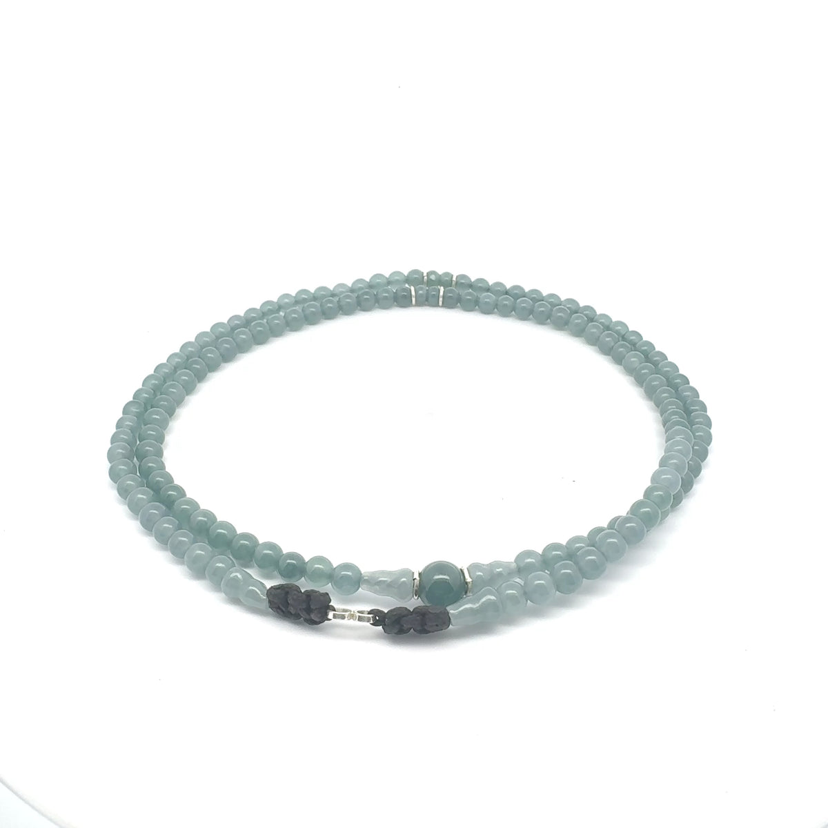 Icy Princesa Blue Jadeite Necklace | 5 mm, 26 in