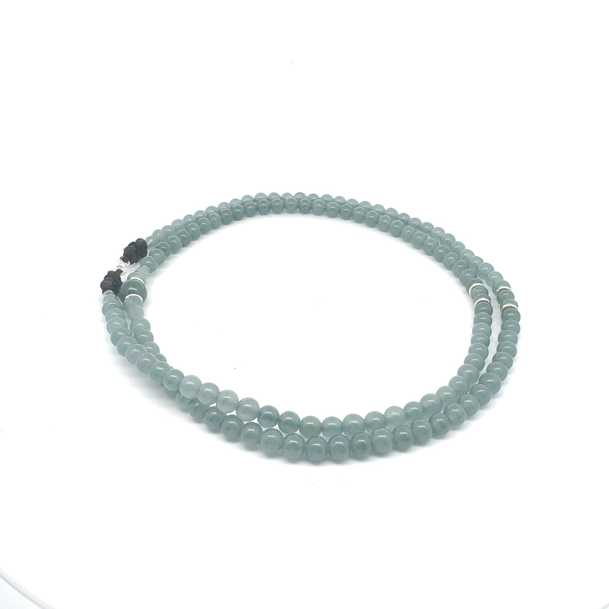 Icy Princesa Blue Jadeite Necklace | 5 mm, 26 in