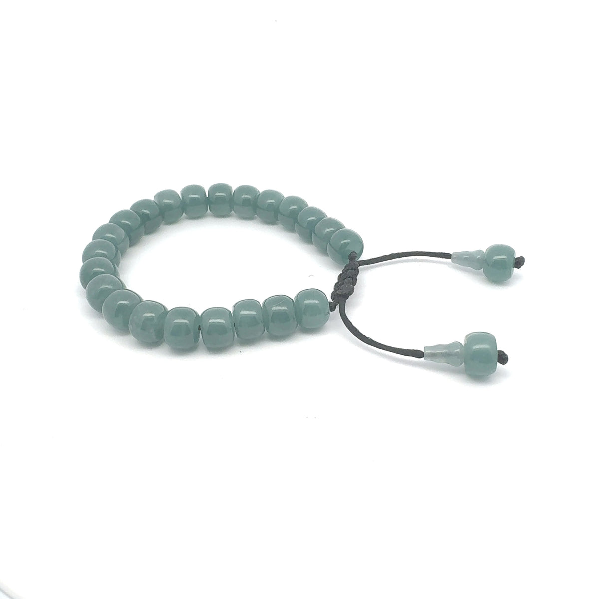 Princesa Blue Jadeite Barrel Bracelet | 10 mm