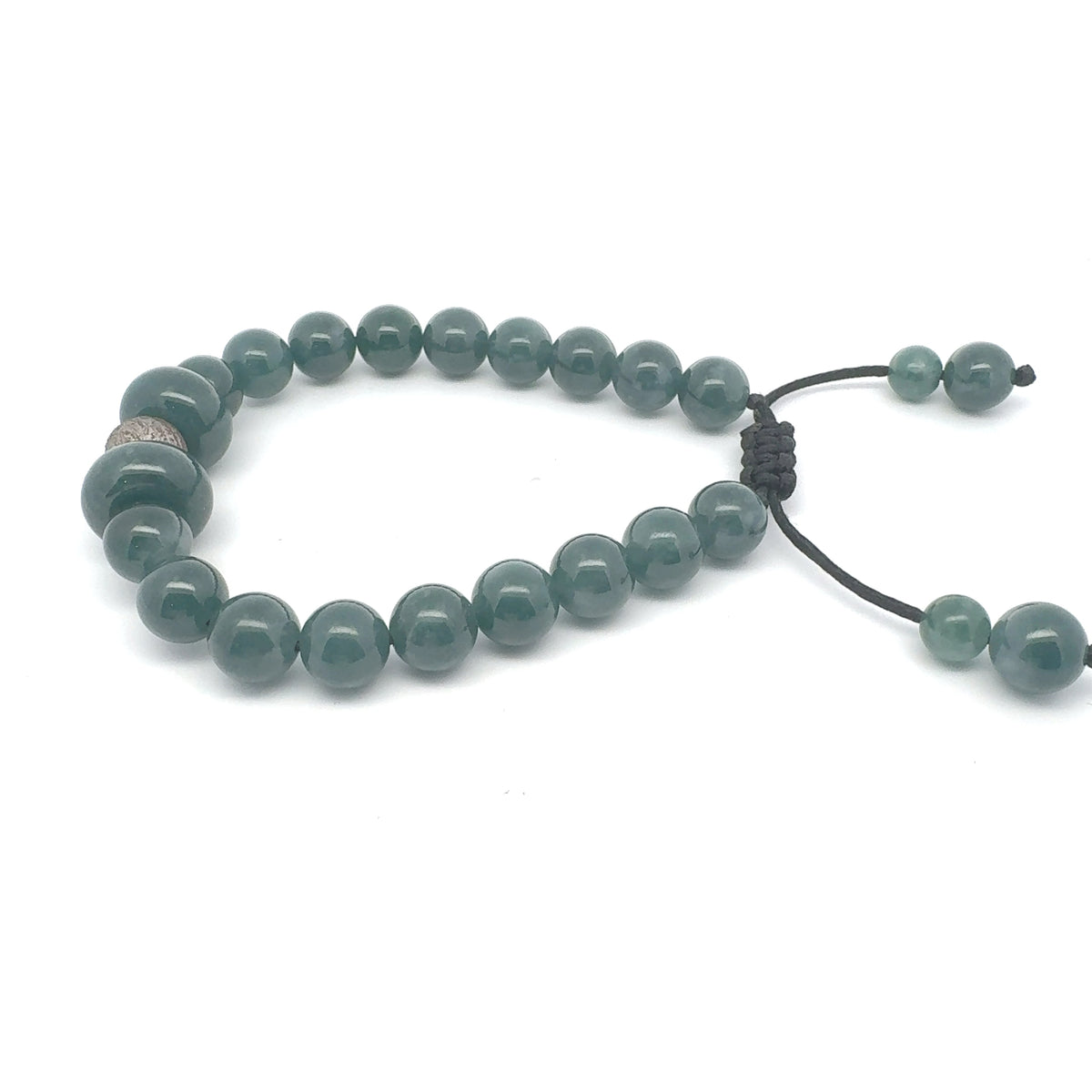 Princesa Blue Jadeite & Aletai Meteorite Bracelet | 10 mm