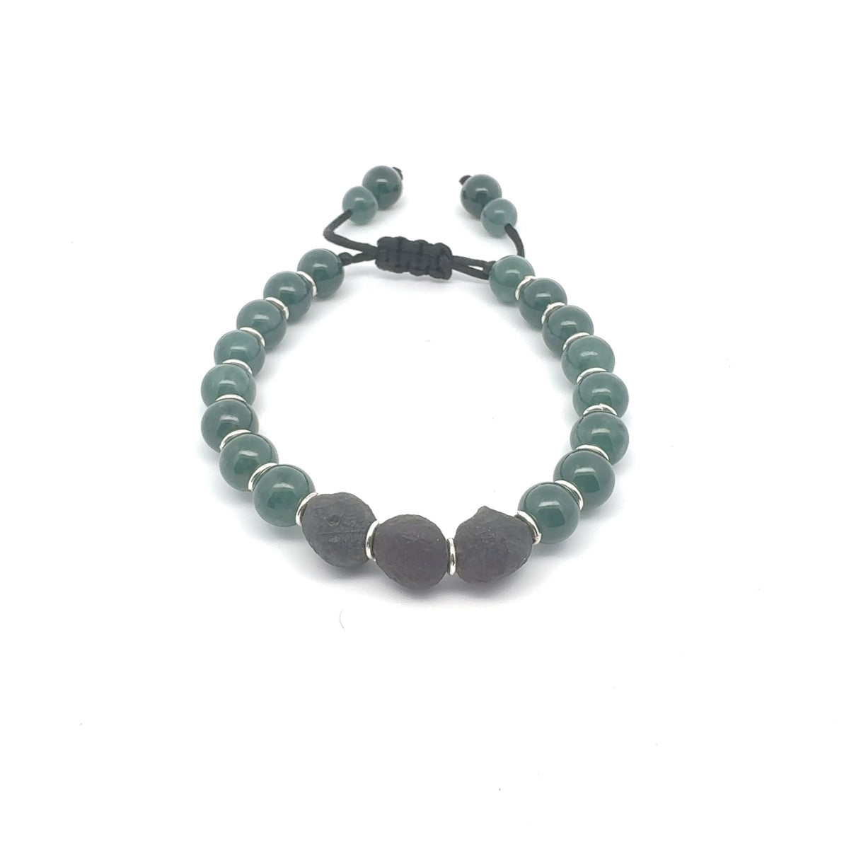 Princesa Blue Jadeite & Gobi Desert Agate Bracelet | 8 mm