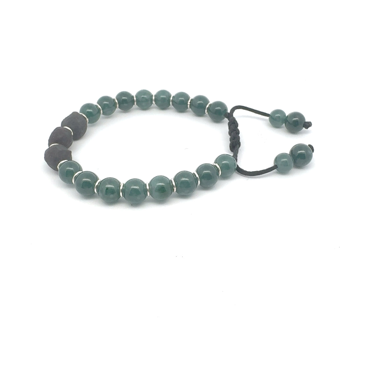 Princesa Blue Jadeite & Gobi Desert Agate Bracelet | 8 mm