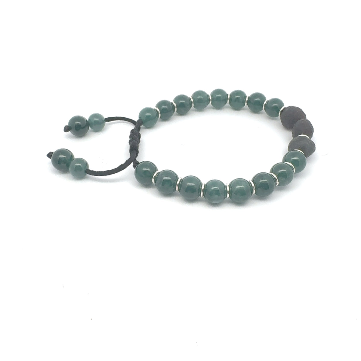 Princesa Blue Jadeite & Gobi Desert Agate Bracelet | 8 mm