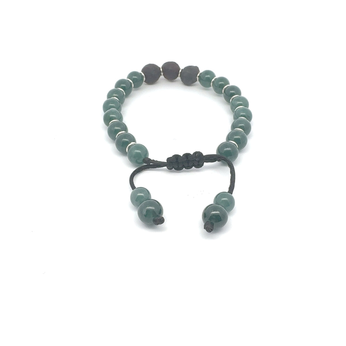 Princesa Blue Jadeite & Gobi Desert Agate Bracelet | 8 mm