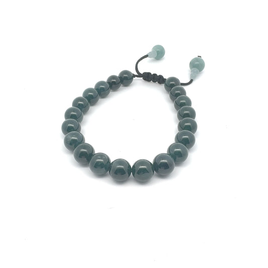 Princesa Blue-Green Guatemalan Jadeite Bracelet | 10 mm
