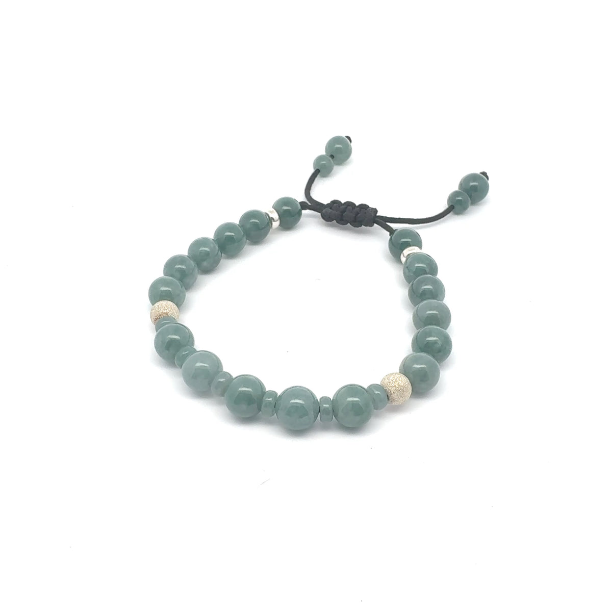 Snowy Princesa Guatemalan Jadeite Bracelet | 8 mm