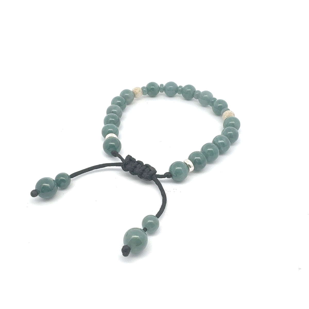 Snowy Princesa Guatemalan Jadeite Bracelet | 8 mm