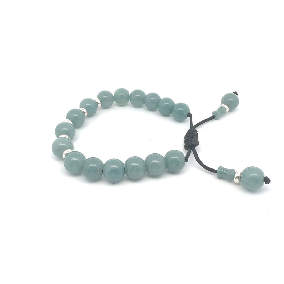Celestial Blue Guatemalan Jadeite Bracelet | 10 mm
