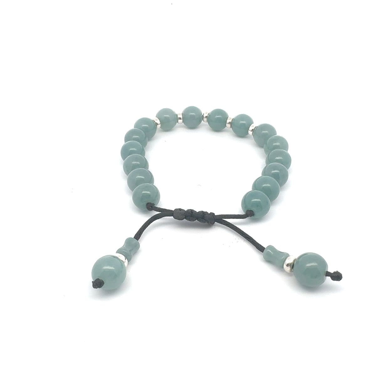 Celestial Blue Guatemalan Jadeite Bracelet | 10 mm