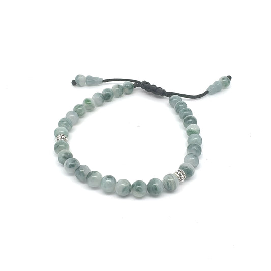 Floating Garden Burmese Jadeite Bracelet | 6 mm