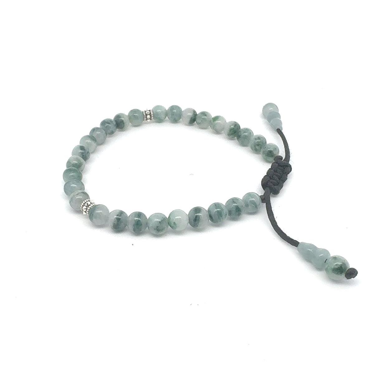 Floating Garden Burmese Jadeite Bracelet | 6 mm
