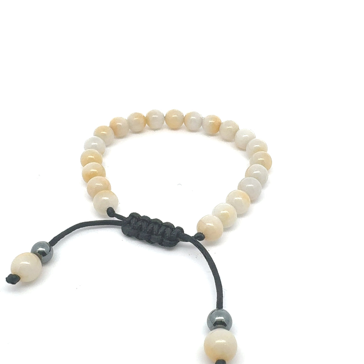 Sunlight Yellow Burmese Jadeite Bracelet | 7.5 mm