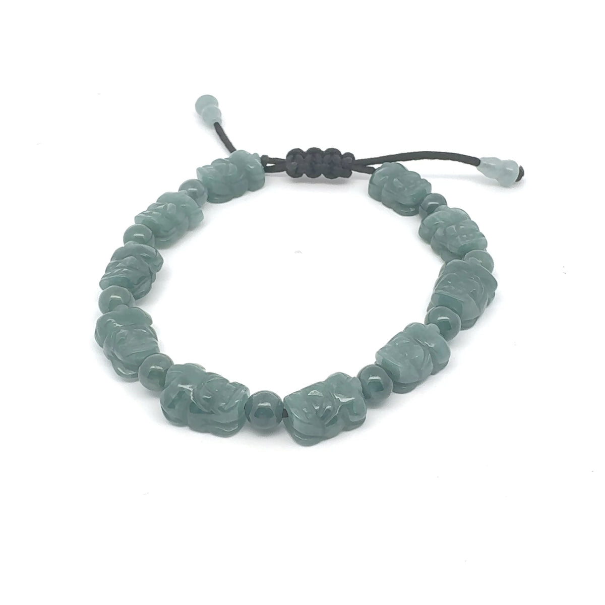 Princesa Blue Jadeite Pixiu Bracelet | 6 mm