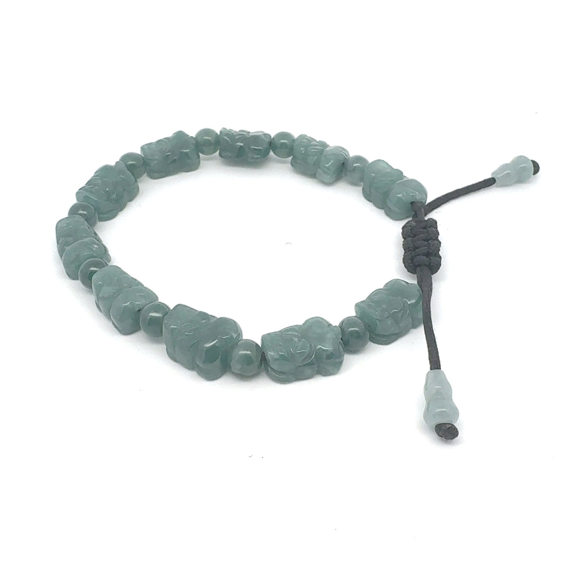Princesa Blue Jadeite Pixiu Bracelet | 6 mm