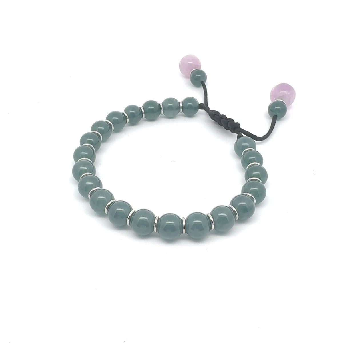 Icy Princesa Blue Jadeite & Kunzite Bracelet | 8 mm