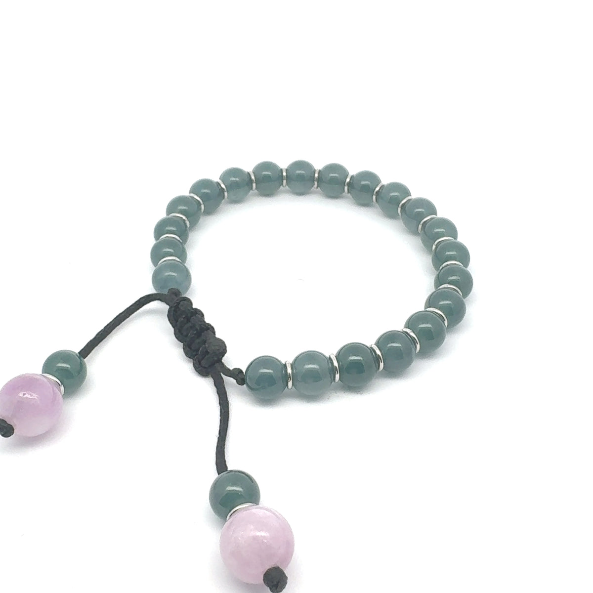 Icy Princesa Blue Jadeite & Kunzite Bracelet | 8 mm