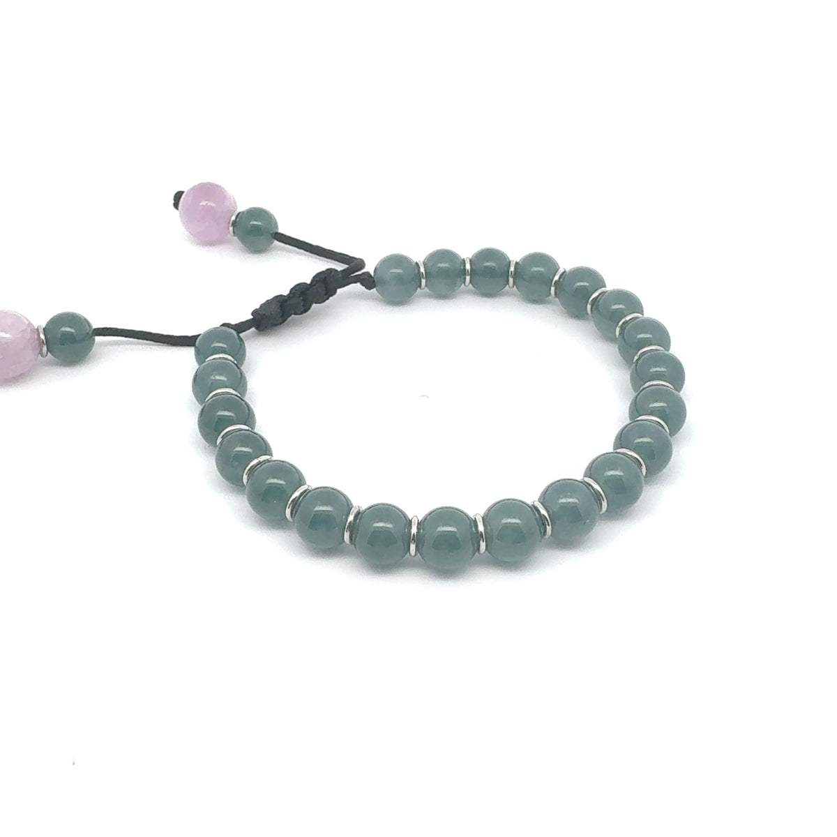 Icy Princesa Blue Jadeite & Kunzite Bracelet | 8 mm